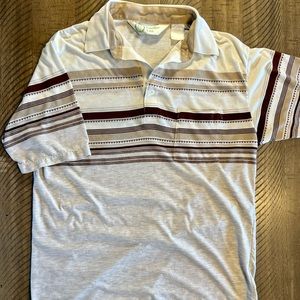 Palmland Club vintage 3 button polo Brown EUC